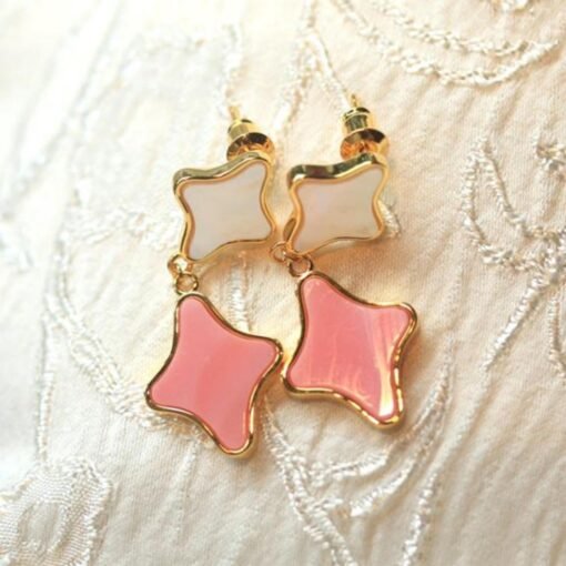 Natural Queen Conch dangle Earrings/Sterling 925Silver 18K Gold-Plated Queen Conch drops/Customize gift box/White Mother of Pearl drops - Image 3