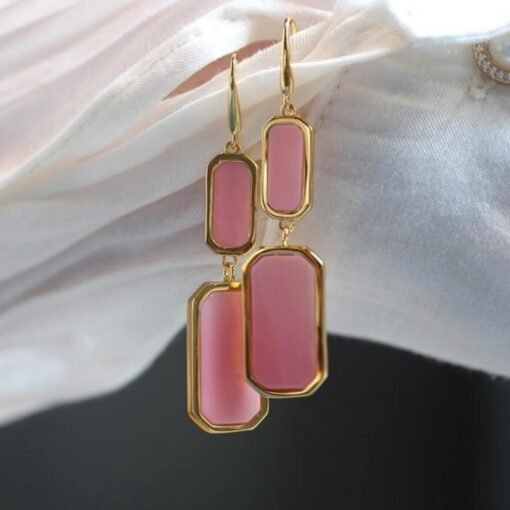 Natural Queen Conch dangle Earrings/Sterling 925 Silver 18K Gold-Plated Queen Conch drops/Customize gift box/anniversary gift for her - Image 4