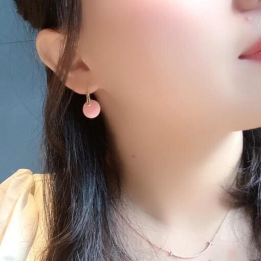 Natural Queen Conch dangle Earrings/Sterling 925 Silver 18K Gold-Plated Queen Conch drops/Customize gift box/anniversary gift for her - Image 3
