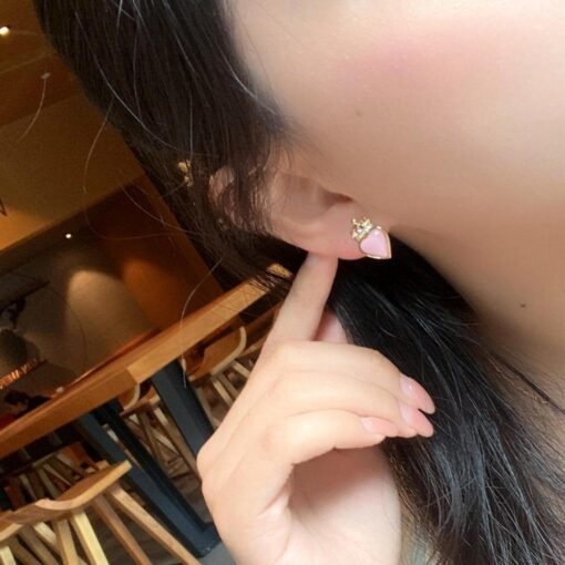 Genuine Queen Conch stud Earrings/Sterling 925Silver 18K Gold-Plated heart Queen Conch studs/Customize gift box/anniversary gift/Crown studs - Image 2