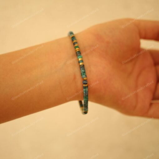 Natural Phoenix lapis Lazuli BraceletStacking bracelet| Zen-Balancing Calming Spiritual Protection-Healing Stone Meditation-Prayer bead - Image 4