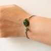 Real Vivid Green Jade Bracelet|Dainty Bracelet For Women|Unique Jade Bangles|Minimalist Jade Bracelet|Perfect Gift For Her