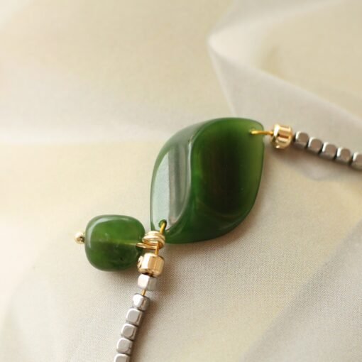 Real Vivid Green Jade Bracelet|Dainty Bracelet For Women|Unique Jade Bangles|Minimalist Jade Bracelet|Perfect Gift For Her - Image 4