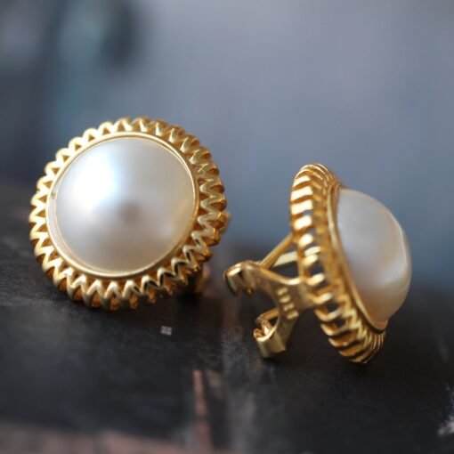 Natural Mabe Pearl Studs Earrings With s925 Silver|Mabe Pearl Jewelry|Statement Pearl Studs Earring|Real Mabe Pearl|Perfect Anniversary Gift - Image 7