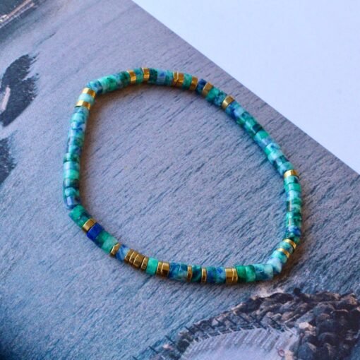 Natural Phoenix lapis Lazuli BraceletStacking bracelet| Zen-Balancing Calming Spiritual Protection-Healing Stone Meditation-Prayer bead