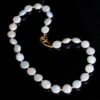 Unique Natural Pearl Necklace|High Quality pearl Necklace|Minimalist Stacking pearl Necklace|Handmade button shape pearl|Anniversary Gift