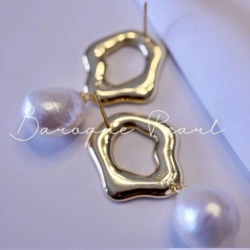 Natural Pearl Studs Earrings With s925 Silver|Mabe Pearl Jewelry|Dainty Pearl Studs Earrings|Real Pearl Earrings|Perfect Anniversary Gift - Image 8