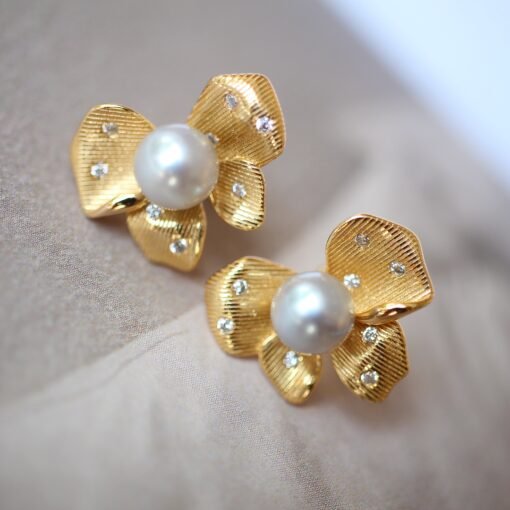 Natura Pearl Studs Earrings With s925 Silver|Real Pearl Jewelry|Dainty Pearl Studs Earrings|White Pearl Earrings|Perfect Anniversary Gift
