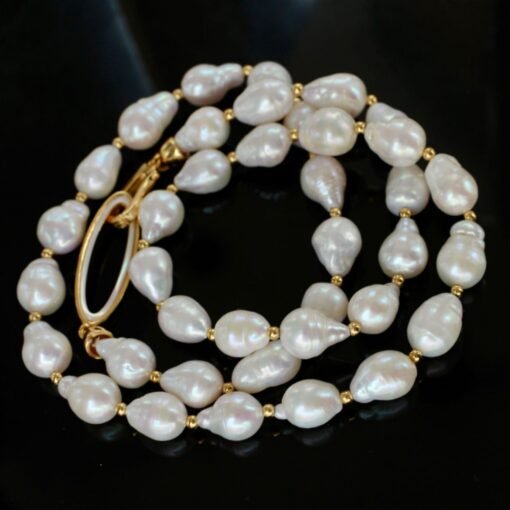 Unique Natural akoya Pearl Necklace|High Quality pearl bracelets|Everyday Minimalist pearl Necklace|Anniversary Gift|Perfect Gift For Her - Image 3