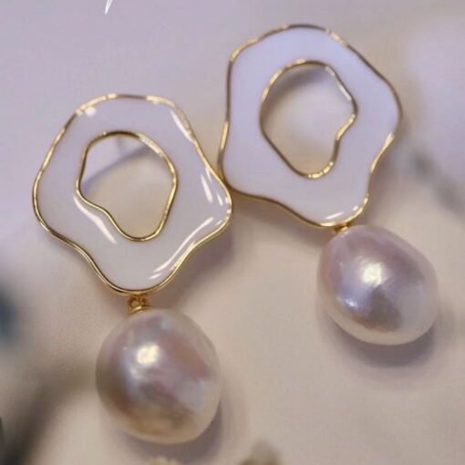Natural Pearl Studs Earrings With s925 Silver|Mabe Pearl Jewelry|Dainty Pearl Studs Earrings|Real Pearl Earrings|Perfect Anniversary Gift - Image 5