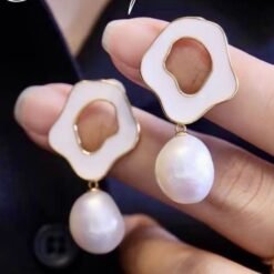 Natural Pearl Studs Earrings With s925 Silver|Mabe Pearl Jewelry|Dainty Pearl Studs Earrings|Real Pearl Earrings|Perfect Anniversary Gift