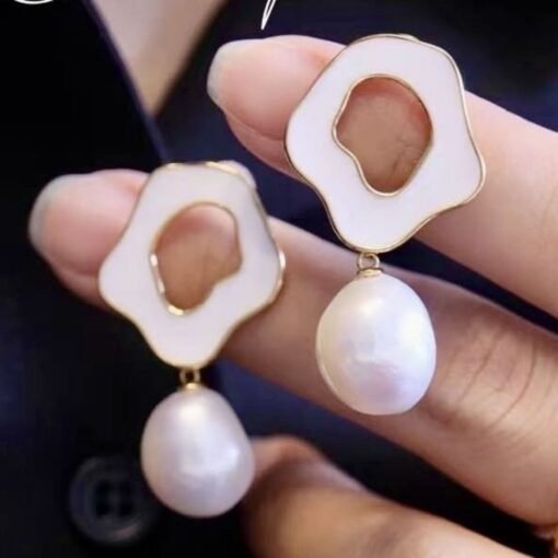 Natural Pearl Studs Earrings With s925 Silver|Mabe Pearl Jewelry|Dainty Pearl Studs Earrings|Real Pearl Earrings|Perfect Anniversary Gift