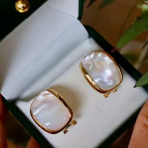Unique White Fritillary With Silver Stud Earrings|Big Fritillary Earrings|Dainty Jewelry|Vintage Earrings|Perfect Gift For Her