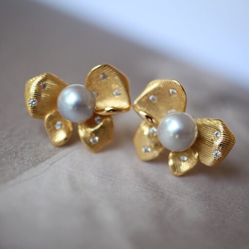 Natura Pearl Studs Earrings With s925 Silver|Real Pearl Jewelry|Dainty Pearl Studs Earrings|White Pearl Earrings|Perfect Anniversary Gift - Image 2