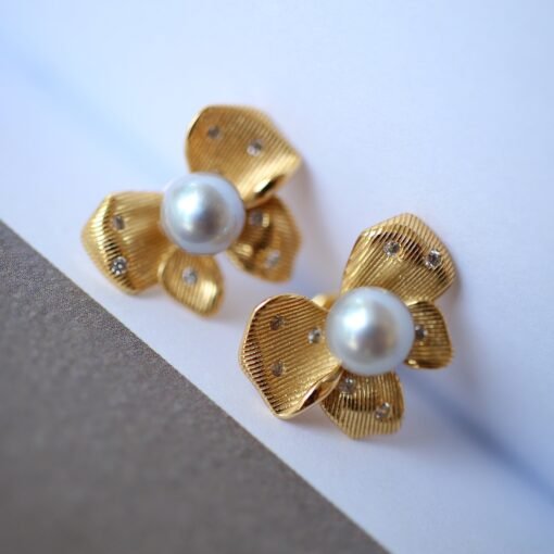 Natura Pearl Studs Earrings With s925 Silver|Real Pearl Jewelry|Dainty Pearl Studs Earrings|White Pearl Earrings|Perfect Anniversary Gift - Image 6
