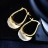 Unique Quartz Drop Earrings In 925 Silver|Natural Quartz Jewelry|Quartz Hoop Earrings|Minimalist Dangle Earrings|Perfect Gift For Women