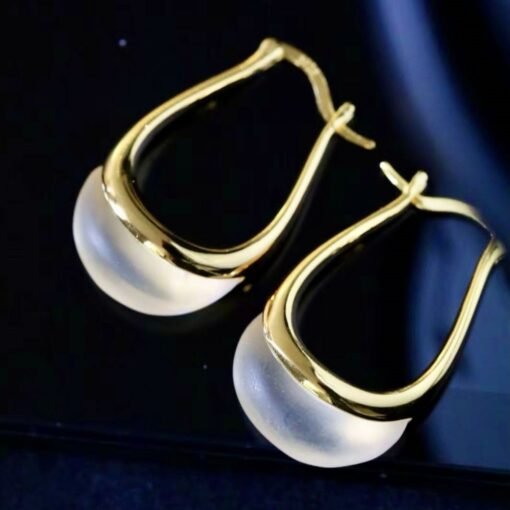Unique Quartz Drop Earrings In 925 Silver|Natural Quartz Jewelry|Quartz Hoop Earrings|Minimalist Dangle Earrings|Perfect Gift For Women - Image 7
