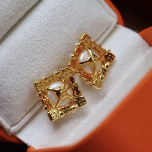 Natural vintage pearl stud earrings sterling silver|Real Antique Pearl Studs Earrings gold|Art deco Pearl Earring|Handmade Gemstone Earrings - Image 5