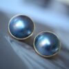 Natural Mabe Pearl Studs Earrings With s925 Silver|Mabe Pearl Jewelry|Dainty Pearl Studs Earrings|Real Mabe Pearl|Perfect Anniversary Gift
