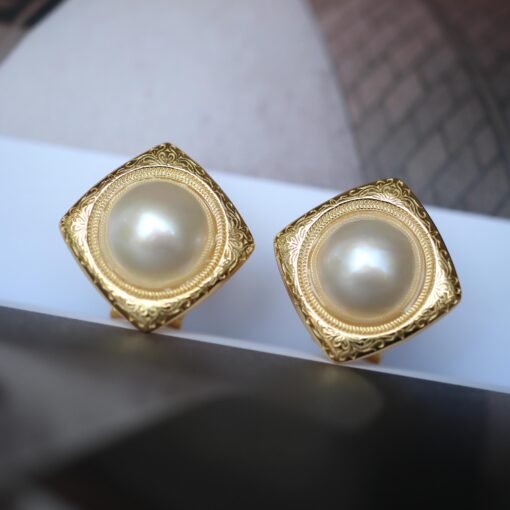 Natural Mabe Studs Earrings With s925 Silver|Dainty Studs Earrings|Statement Stud Earringsl|Perfect Anniversary Gift|Wedding Earrings - Image 6