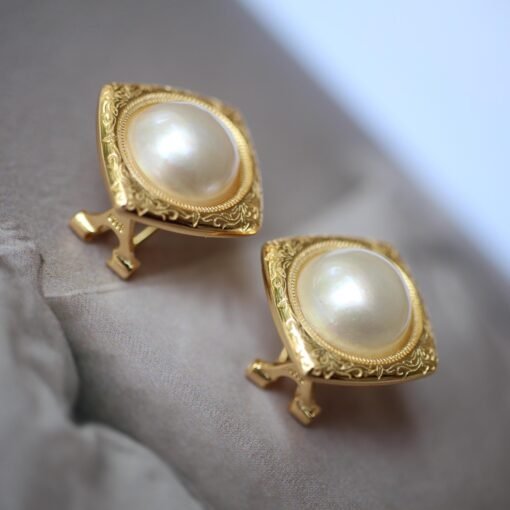 Natural Mabe Studs Earrings With s925 Silver|Dainty Studs Earrings|Statement Stud Earringsl|Perfect Anniversary Gift|Wedding Earrings - Image 7