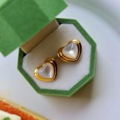 Unique White Fritillary With Silver Stud Earrings|Big Fritillary Earrings|Dainty Jewelry|Vintage Earrings|Perfect Gift For Her
