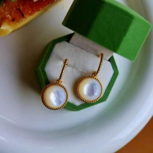 Unique White Fritillary With Silver Stud Earrings|Big Fritillary Earrings|Dainty Jewelry|Vintage Earrings|Perfect Gift For Her