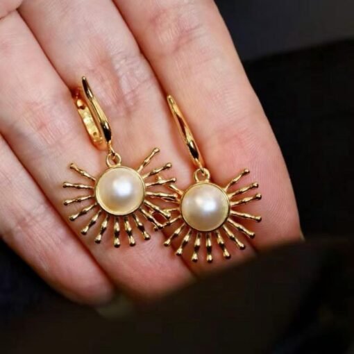 Natural Vintage Mabe Pearl Jewelry Set s925 Silver|Unique Mabe Pearl Stud Earring Women|Statement Antique Pearl Pendant|Wedding Jewelry - Image 5