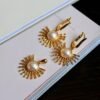 Natural Vintage Mabe Pearl Jewelry Set s925 Silver|Unique Mabe Pearl Stud Earring Women|Statement Antique Pearl Pendant|Wedding Jewelry