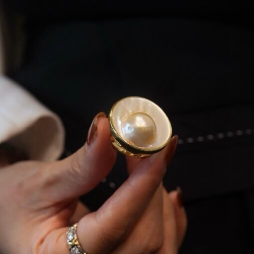 Natural big Pearl Ring Silver|Vintage Pearl ring gold|Statement Mabe Pearl ring Women|June Birthstone Pearl ring|Handmade Real Pearl ring - Image 8