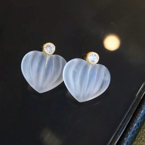 Natural Quartz Minimalist Teardrop Earrings s925 silver/Unique Chunky Quartz Drop Earrings Women/Art Deco Modern Statement Quartz Earrings