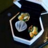 Natural Quartz Teardrop Earrings s925 silver Butterfly/Unique Chunky Quartz Drop Earrings Women/Art Deco Modern Statement Quartz Earrings