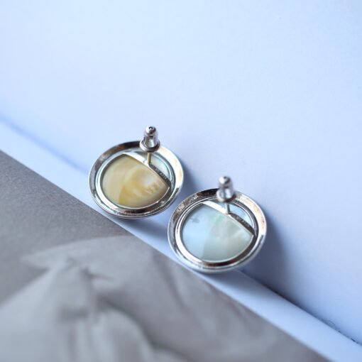 Natural White Pearl Stud Earrings s925 Silver|Minimalist Pearl Jewelry|Statement Mabe Pearl Earring|Real Mabe Pearl|Perfect Wedding Earrings - Image 8