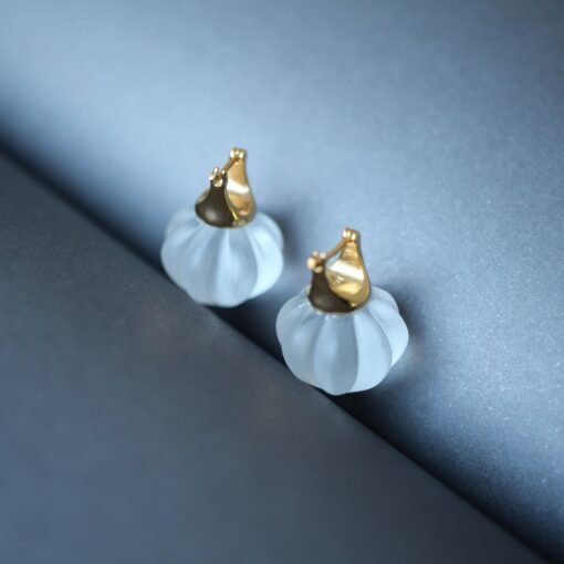 Natural Quartz Minimalist Teardrop Earrings s925 silver/Unique Chunky Quartz Drop Earrings Women/Art Deco Modern Statement Quartz Earrings - Image 6