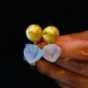 Genuine Quartz Vintage Teardrop Earrings s925 silver/Unique Chunky Quartz Drop Earrings Women/Art Deco Statement Real Quartz Earrings
