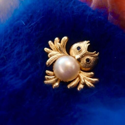 Natural Mabe Pearl Pendant Necklace Sterling Silver|Statement Handmade Mabe Pearl Pendant|Unique owl shape mabe Pearl Pendant - Image 5