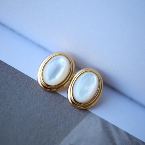 Unique White Fritillary With Silver Stud Earrings|Big Fritillary Earrings|Dainty Jewelry|Vintage Earrings|Perfect Gift For Her - Image 7