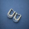 Unique Quartz Drop Earrings In 925 Silver|Dainty Crystal Jewelry|Rectangle Hoop Earrings|Minimalist Dangle Earrings|Perfect Anniversary Gift
